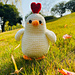 Red Heart Comb Chick pattern