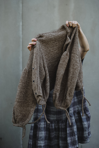 Balloon-sleeve Cardigan - Neringa Ruke