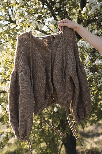 Balloon-sleeve Cardigan - Neringa Ruke