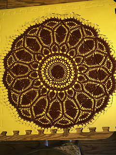 Pinned out—all 112 picots!