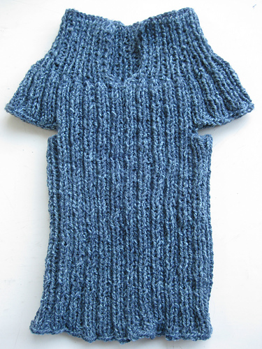 Roundabout DK ribbed baby vest photo 3