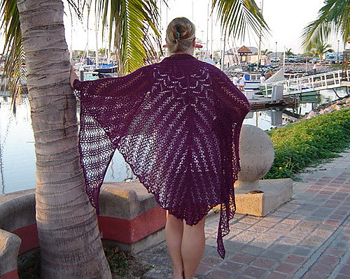 Aran Weight Victorian Lace Shawl photo 2