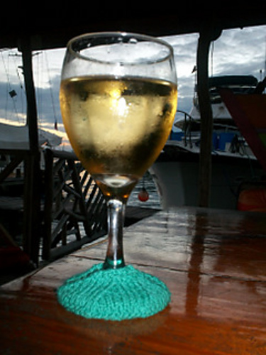 Wine Glass Slip-on Coaster photo 1