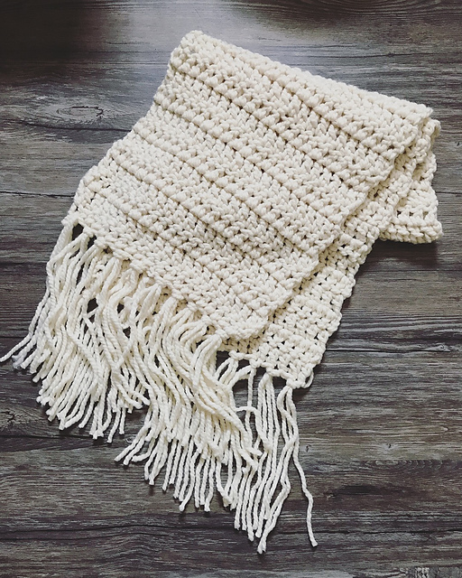 Ravelry Oversized Blanket Scarf pattern by Samantha Bartley