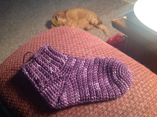 Plain Toe Up Crochet Socks photo 3