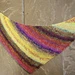 Asymmetric Shawlette pattern 