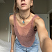 Mohair silk cropped tank top pattern 