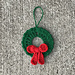 Miniature wreath ornament pattern
