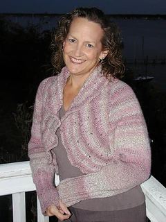 Ruffled Cardigan pink