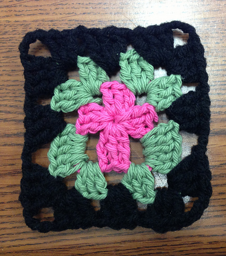 Kryss-midten Granny Square - Sarah Wood