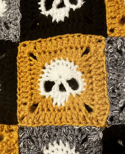 Granny-square Skallegenser - Sara Rosado