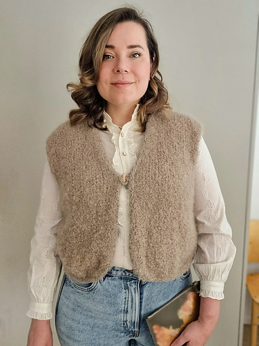 gypsohila ジプソフィア　Wool Mohair Teddy Vest 666bf9c8619ea615e3601d402672c2