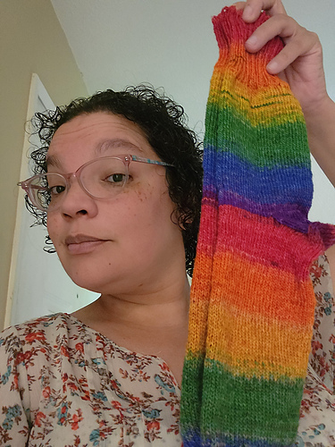 Finished my first pair of socks recently, and as is tradition, here's ...