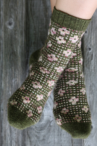 Pressed Flowers Sokker - Amy Christoffers