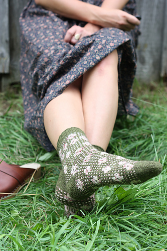 Pressed Flowers Sokker - Amy Christoffers