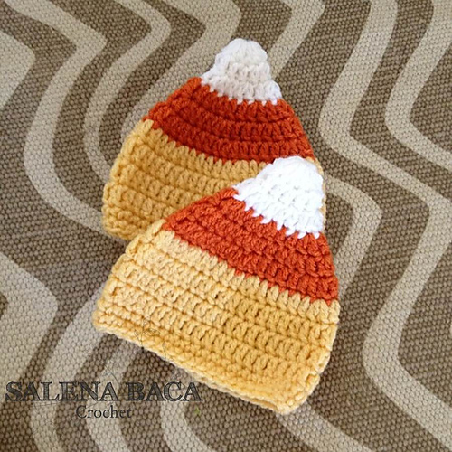 Ravelry Candy Corn Hat pattern by Salena Baca