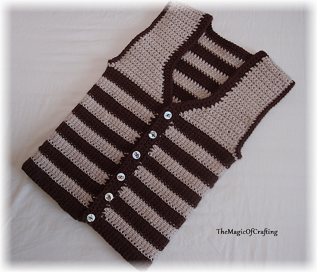Ravelry: Easy Toddler Vest pattern by TheMagicOfCrafting