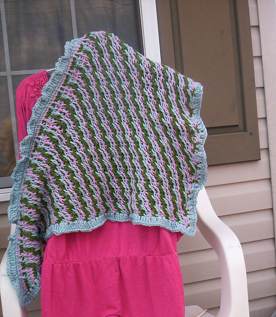 tunisian triangle shawl