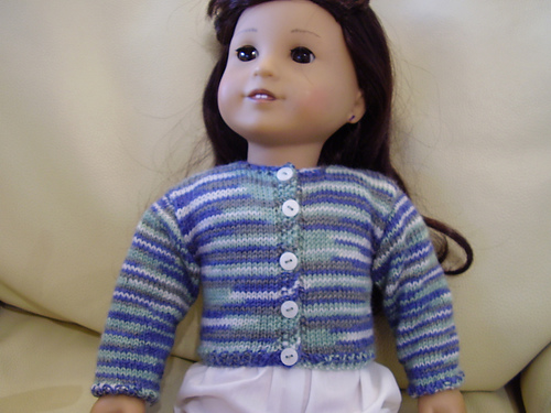 Very Easy Cardigan for American Girl or 18" Doll photo 2