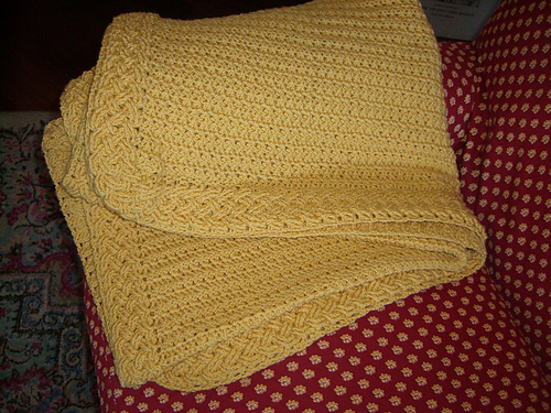Ravelry: Cable Border Beauty pattern by Kj Hay