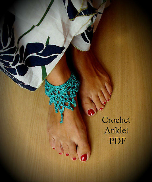 Ravelry Anklet Bracelet pattern by Maya Kuzman