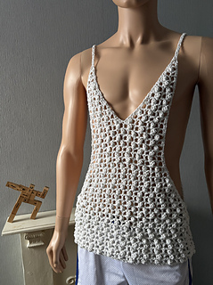 Ravelry: Popcorn Mesh Muscle Shirt pattern by Seyhall Crochet Design