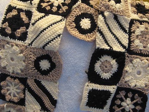 Square Motif Sampler Scarf photo 2