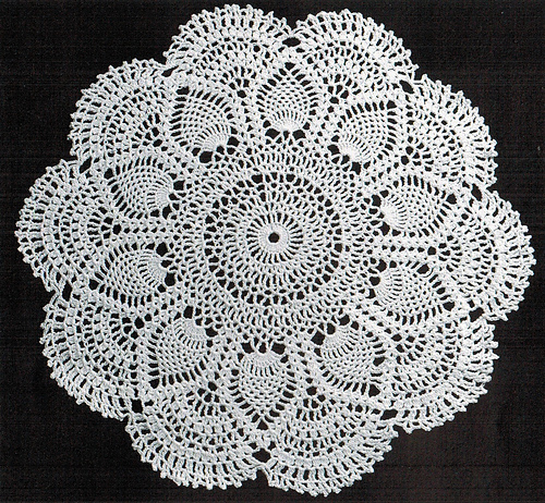 Pink Pineapple Doily - American Thread Company