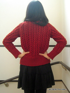 Ravelry: shink's Red Cardigan 赤色カーディガン
