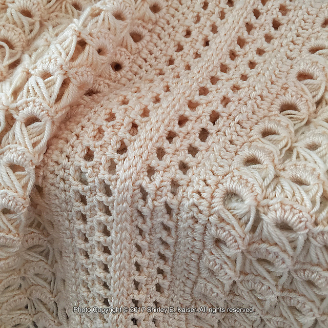 Ravelry shirleykaiser's Afghan Cream Broomstick Lace 2