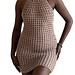 Waffle stitch halter dress pattern 