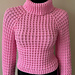 Waffle stitch sweater pattern