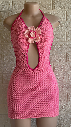 Cut out flower dress