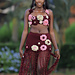 Flower skirt pattern