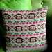 'Cherry Chimp' cushion pattern