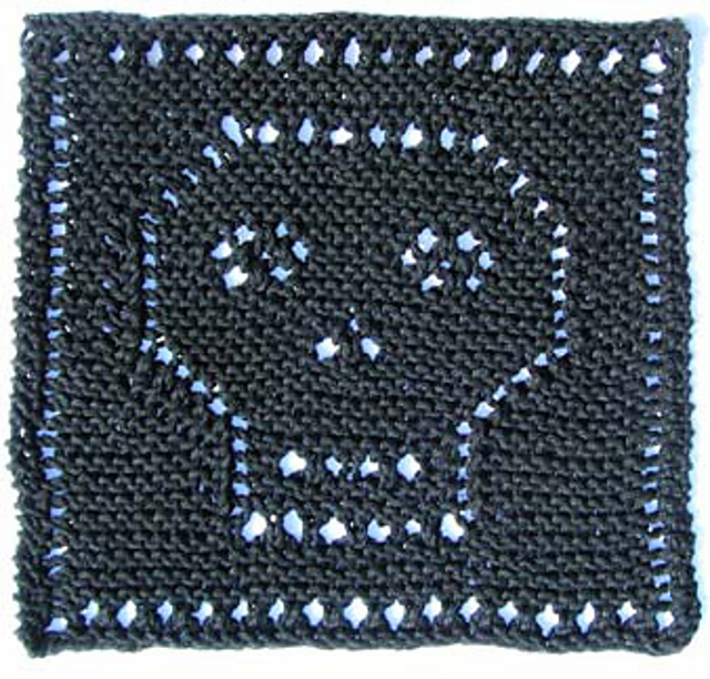 Ravelry Halloween Skull Dishcloth pattern by Michelle Dickson
