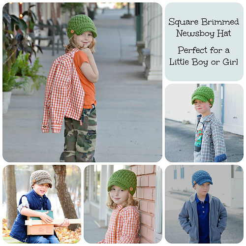 Square Brimmed Newsboy Hat 017 photo 11