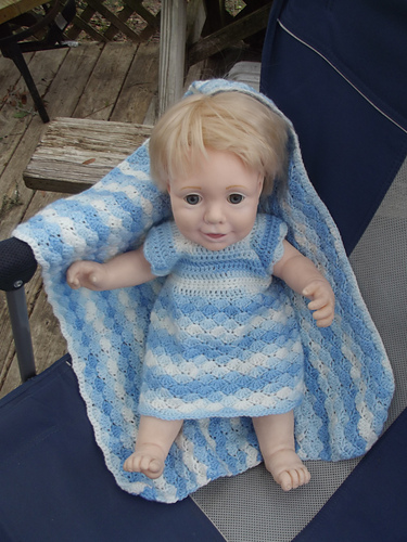 Shell Baby Doll Outfit and Blanket photo 2