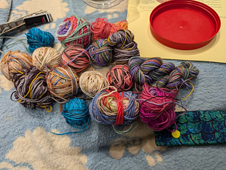 022225.  Solids and multis aligned in sock order. 