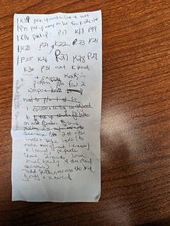 Early notes...