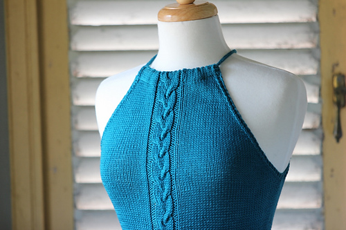 Cabled Summer Halter photo 4