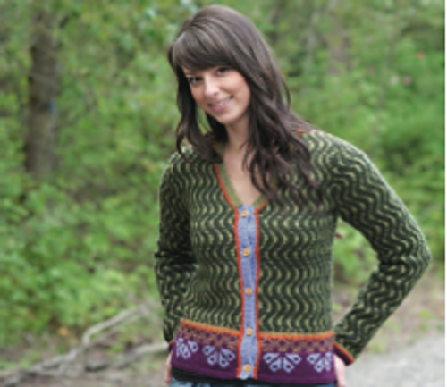 Cropped Border Cardigan photo 1