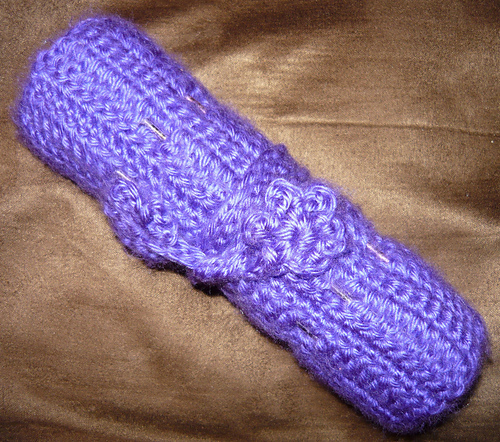 Crossed Stitch Crochet Hook Roll photo 7