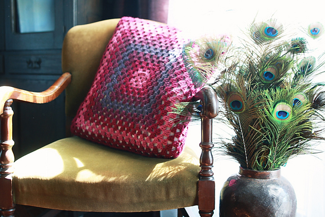 Granny Square Cushion