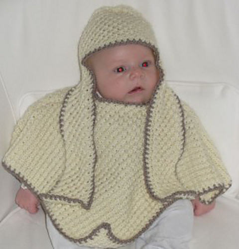 928 - Poncho et Bonnet