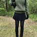 Cable Stitch Sweater With an Alpine Panel pattern