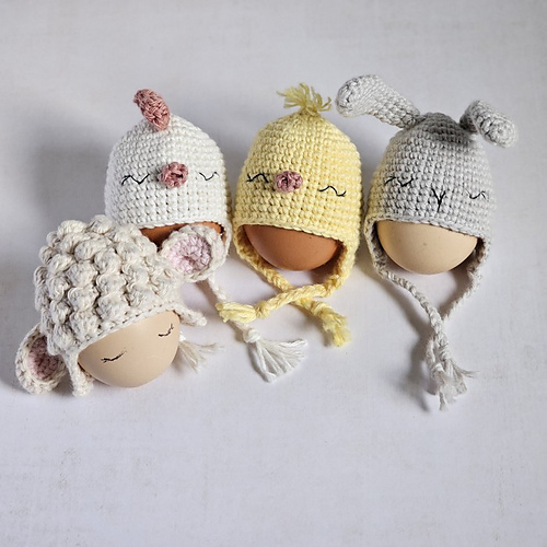 Cozy Egg Hats - Easter Decor photo 2