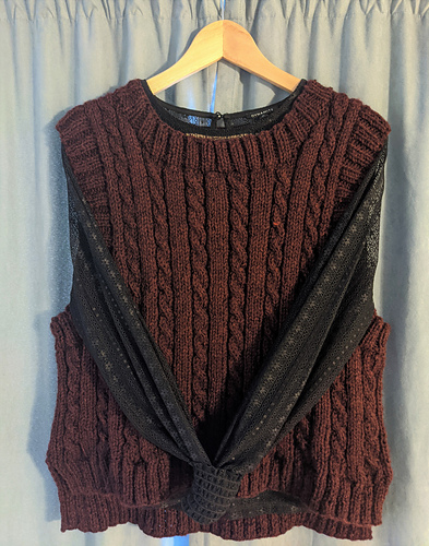 Top Down Cable Vest - Yura Yun