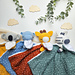 Doudou girafe, zèbre, hippo, koala pattern 
