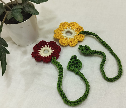 Flower Bookmark & Bag Charm